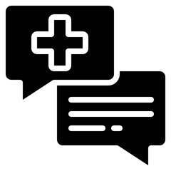 Fototapeta premium Health Messaging Service Icon