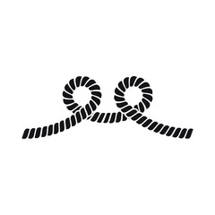 Rope icon vector. cable illustration sign. knot symbol or logo.