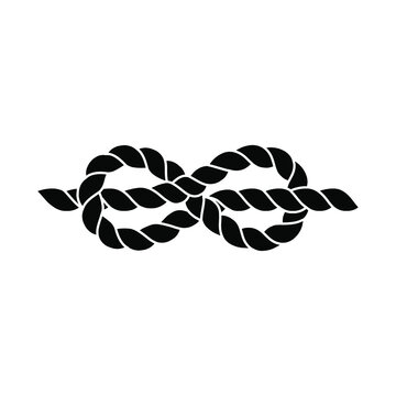 Rope icon vector. cable illustration sign. knot symbol or logo.