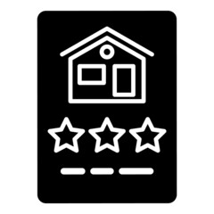 Document Glyph Flat Icon Isolated On White Background