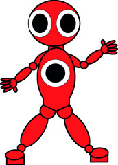 red robot character