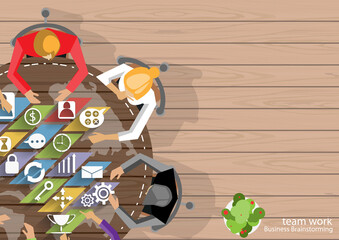 Illustration business.design modern  idea and concept think creativity. for Social network,success,plan,think,search,analyze,communicate, futuristic idea innovation technology.