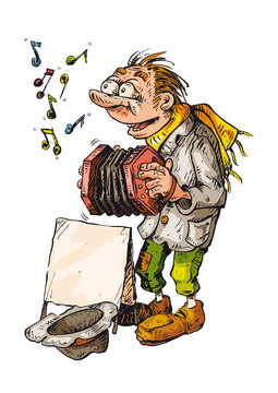 A man poor but happy	