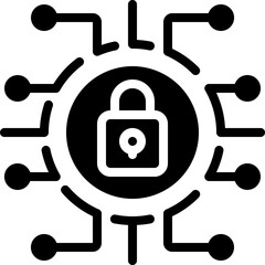 Obraz premium Cyber Security Icon