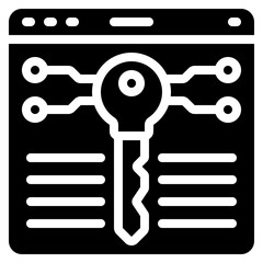 Crypto Key Icon