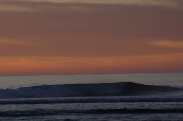 A coastal sunset in Indonesia