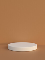 Minimal podium background for branding and product presentation. 3d rendering.