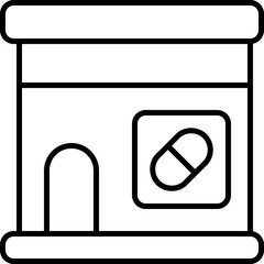 pharmacy outline icon