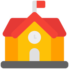 school flat icon