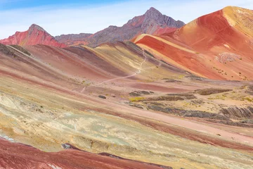 Crédence de cuisine en verre imprimé Vinicunca Vinicunca, Cusco Region, Peru. Montana de Siete Colores, or Rainbow Mountain. South America. 