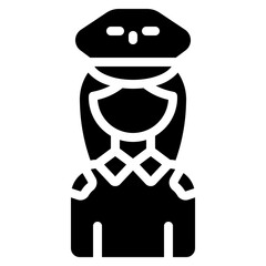 Pilot Woman Icon