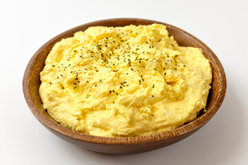 Egg Mayo on a white background