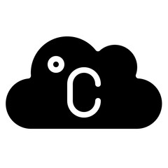 Cloud Celsius Icon