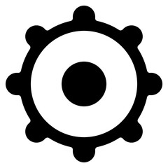 Fototapeta premium Settings Cog Icon