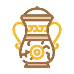 jug vintage color icon vector. jug vintage sign. isolated symbol illustration