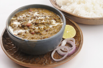 dal makhni with rice, punjabi food