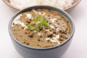 dal makhni with rice, punjabi food