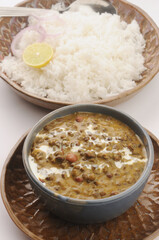 Dal Makhni and rice, Punjabi home food