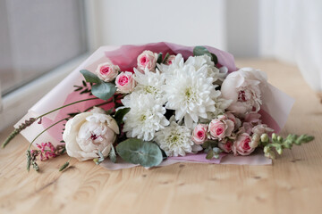Delicate bouquet of flowers