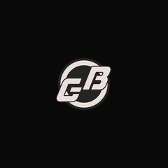 Initial GB logo circle line style, simple esport team logo design - obrazy, fototapety, plakaty
