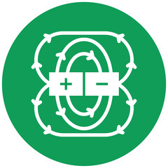 Magnetic Field Icon