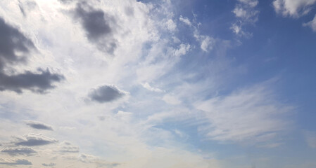 Nature background. Beautiful sky clouds