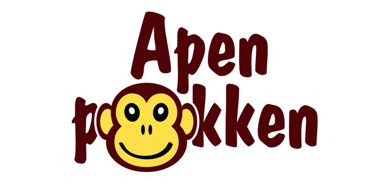 Cartoon slogan monkey virus or monkeypox to translate in Dutch apenpokken. The virus belongs to the genus Orthopoxvirus in the family Poxviridae. infectious disease. Ape face. Vector monkey pox