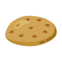 Hot biscuit cartoon illustration. Colorful winter drinks, coffee with cinnamon, tea. Beverage, Christmas concept