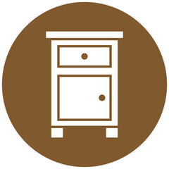 Bedside Table Icon