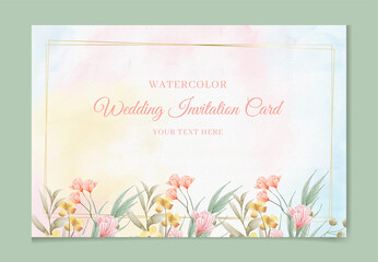  Elegant flower watercolor background card. Wedding floral invitation . Floral poster, invite. Vector decorative greeting card or invitation design background 