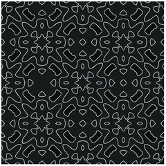 Seamless abstract monochrome engraving pattern. Abstract texture for fabric print, card, table cloth, furniture, banner, cover, invitation, decoration, wrapping.