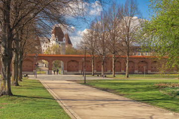 summer view of the park, Ingolstadt