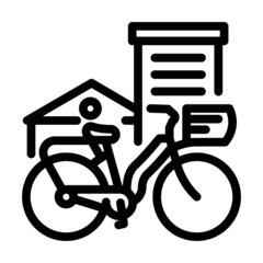 urban riding line icon vector. urban riding sign. isolated contour symbol black illustration