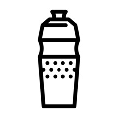 water bottle line icon vector. water bottle sign. isolated contour symbol black illustration