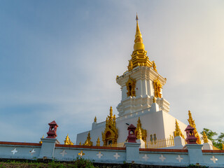 Naklejka premium Temple on the top of the mountain 