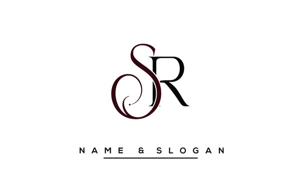 SR,  RS,  S,  R    Abstract   Letters  Logo  Monogram