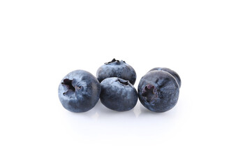blueberries isolated on a white background