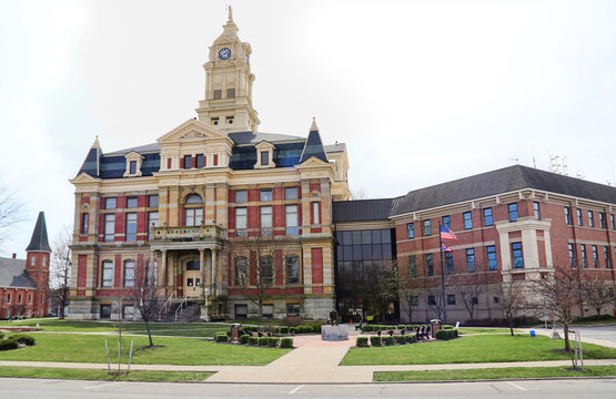 The beautiful Union County Courthouse in Marysville Ohio.