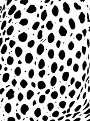 Cheetah, Leopard or Jaguar (Big Cat Family) Motifs Pattern. Animal Print-Series. Vector Illustration 
