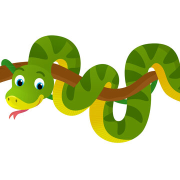 recommend clip art: cartoon scene with snake animal illustration