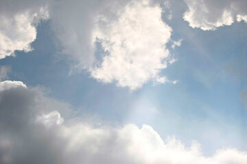 Clouds on the blue sky nature with space background wallpaper
