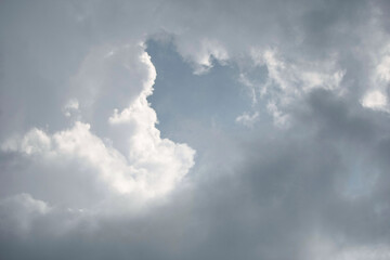 Clouds on the blue sky nature with space background wallpaper