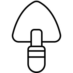 trowel outline icon