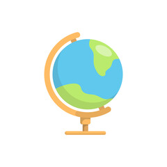 Globe school icon design template vector illustration
