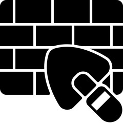 brickwall glyph icon