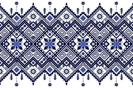 Gemetric ethnic oriental pattern traditional Design for background,carpet,wallpaper,clothing,wrapping,batic,fabric,vector. Decorative strip for textiles.