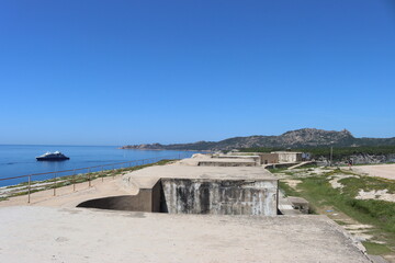 view of the sea from bonifacio