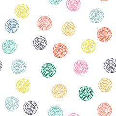 Abstract seamless hand drawn pattern