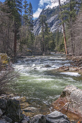 Yosemite National Park, located in western Sierra Nevada mountains, northern California, USA