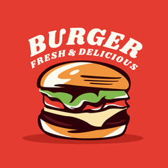 Burger vector illustration